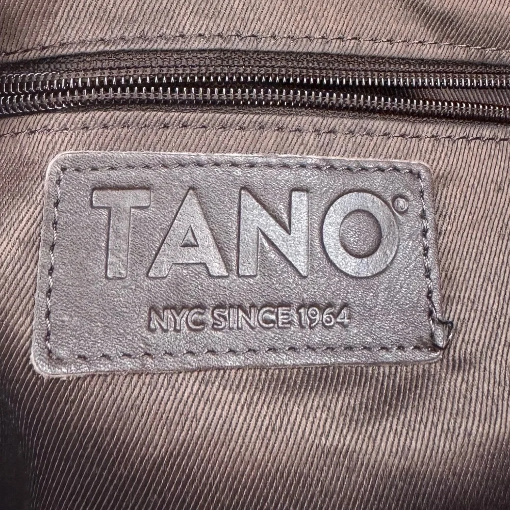 TANO NYC Genuine Leather Backpack Brown Soft Leather Minimalist‎ Bag